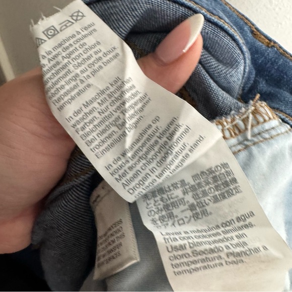 Madewell 9 inch mid‎ Rise Skinny Blue Jeans button fly - Picture 7 of 9